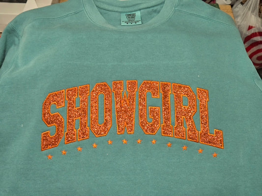 SHOWGIRL Glitter Sweatshirt