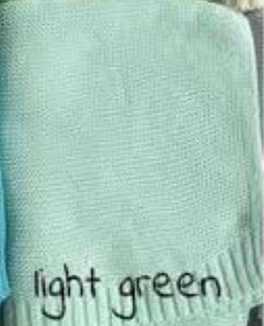 Custom Cotton Knit Baby Blanket – Personalized Name or Monogram (35"x36")