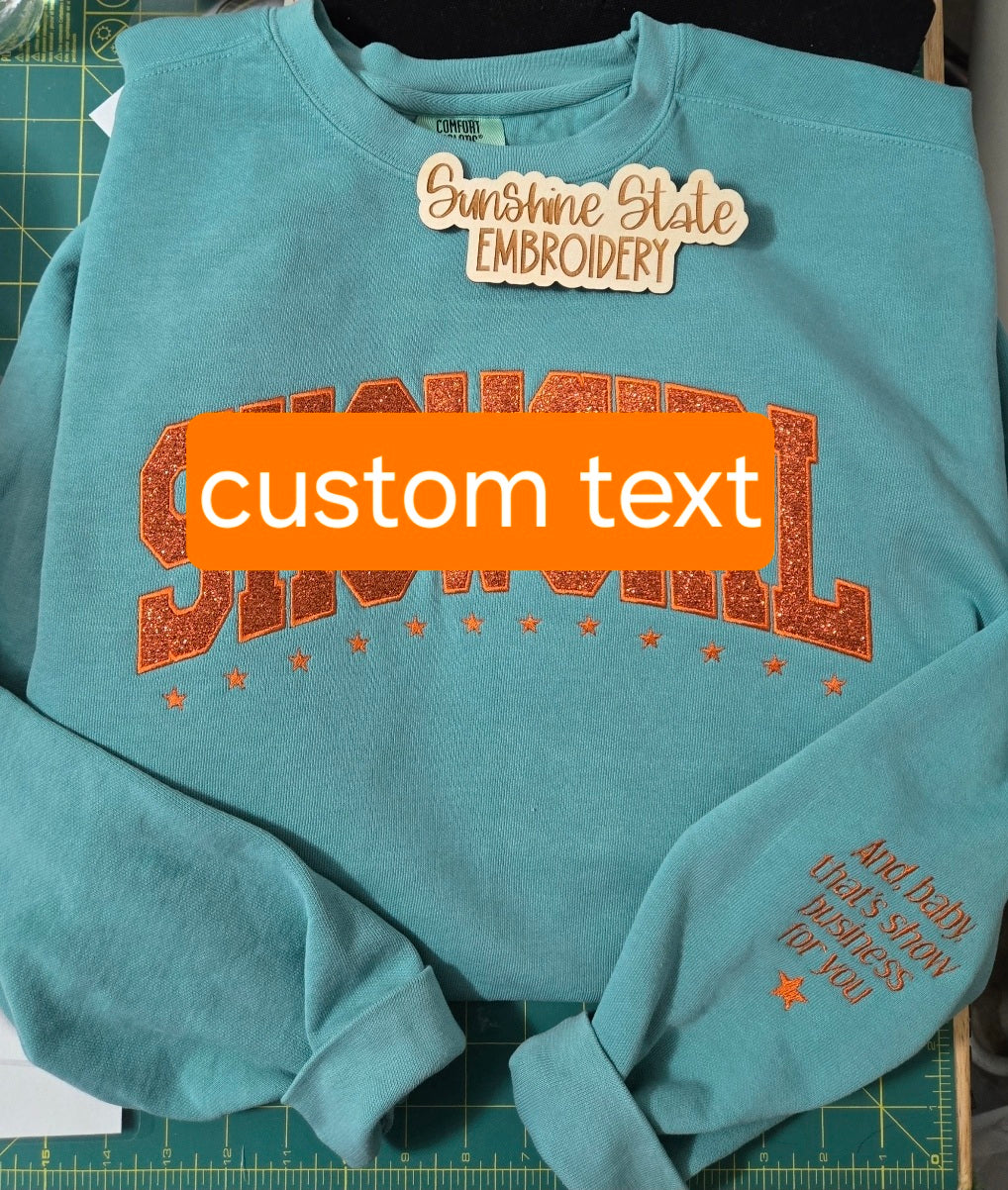 SHOWGIRL Glitter Sweatshirt