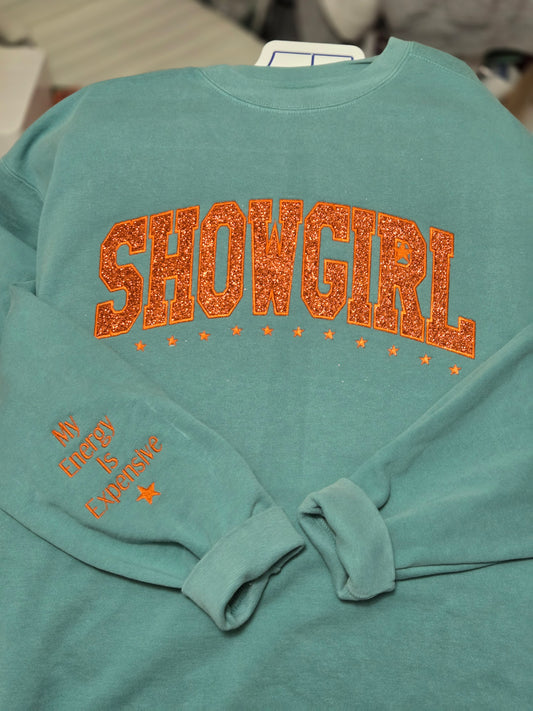 SHOWGIRL Glitter Sweatshirt