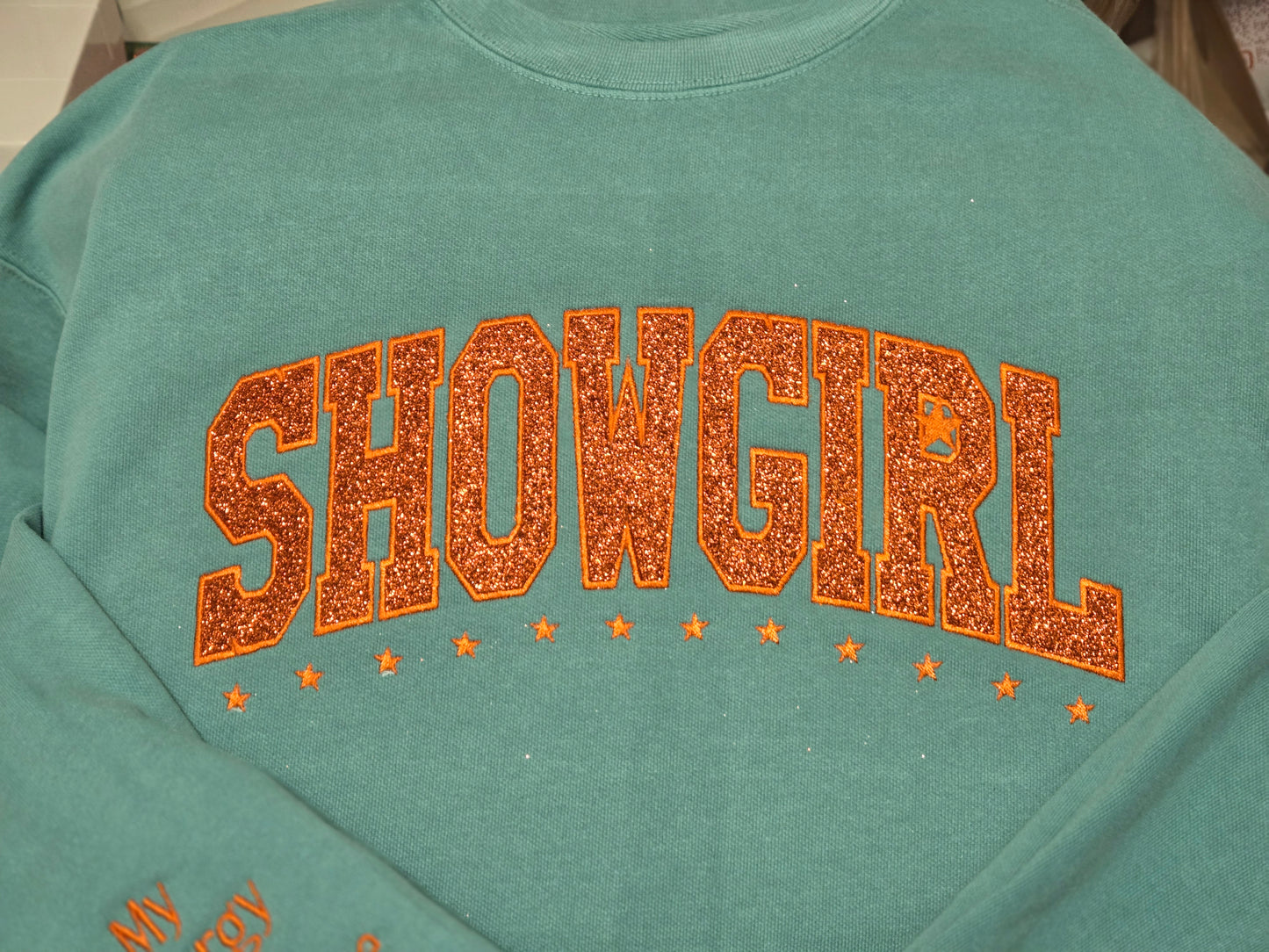 SHOWGIRL Glitter Sweatshirt