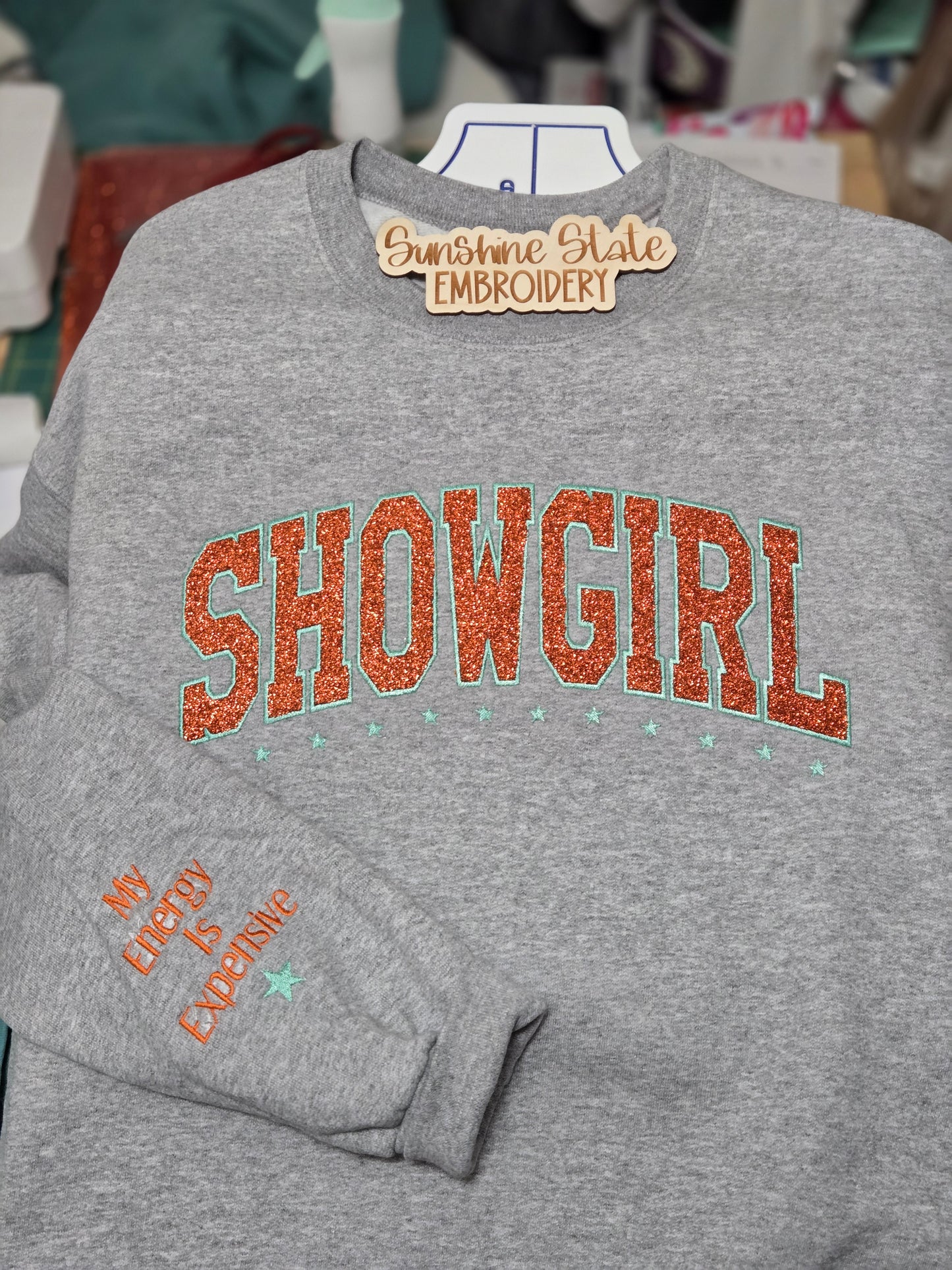 SHOWGIRL Glitter Sweatshirt
